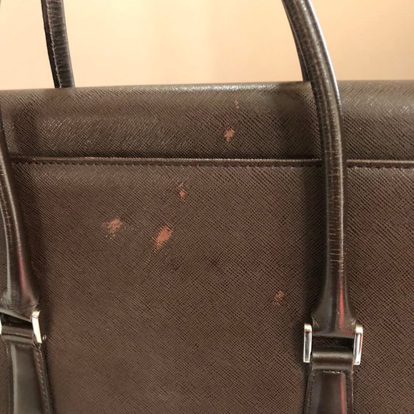 Burberry Nova Check Saffiano Leather Handbag - Picture 4 of 11